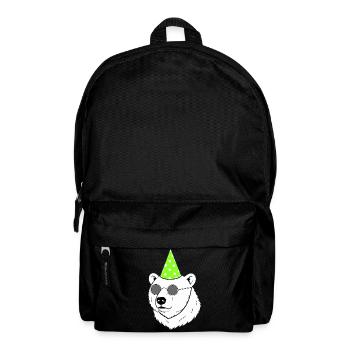 Polar Bear Party Sunglasses Birthday - Backpack - black - Front