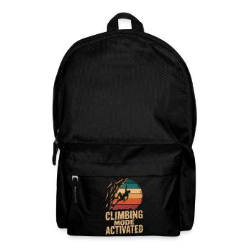 Climbing Mode Activated Klettern Boulder Retro - Backpack - black - Front