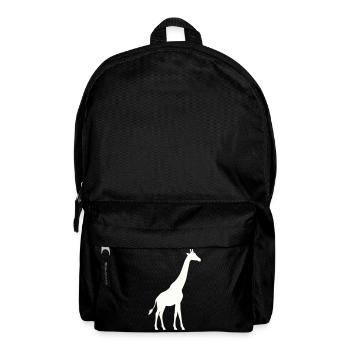 Silhouette de girafe - Sac à dos - noir - Devant