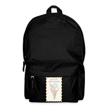 Gelato Artigianale Pastellcreme - Rucksack - Schwarz - Vorne