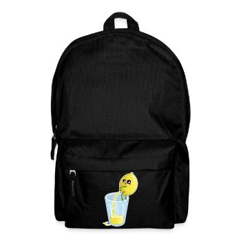 Zitrone macht Saft – Lustiger Cartoon - Rucksack - Schwarz - Vorne
