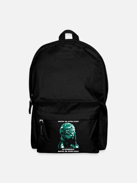 Katze miau auf schwarz - Rucksack - Schwarz
