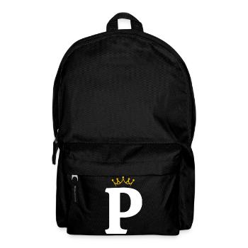 P Buchstabe Monogramm Design - Rucksack - Schwarz - Vorne