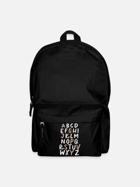 Alphabet Letters - Rucksack - Schwarz