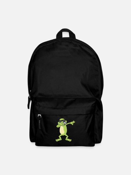 Frosch Dabbing Dab Geschenk - Rucksack - Schwarz