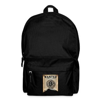 Zerrissenes Gesuchtes Bictoin Poster 100000 Dollar - Rucksack - Schwarz - Vorne