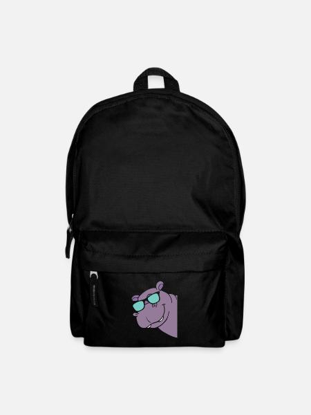 Nilpferd - Rucksack - Schwarz