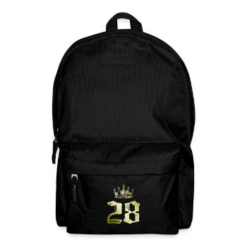 28 Zahl Krone - Rucksack - Schwarz - Vorne