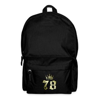 78 Number crown - Backpack - black - Front