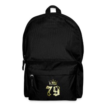 79 Zahl Krone - Rucksack - Schwarz - Vorne