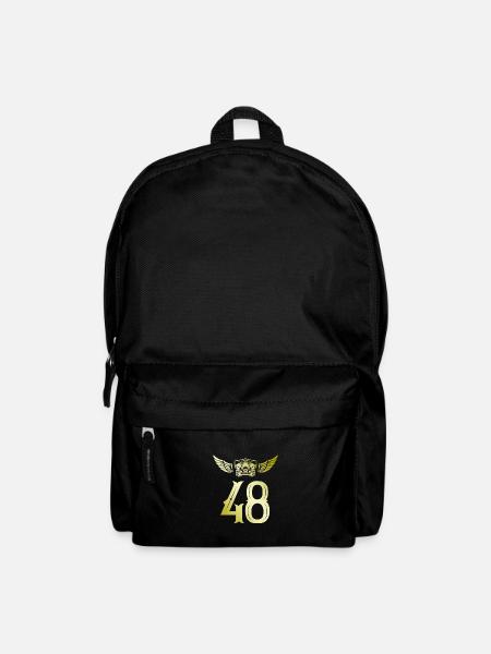48 Zahl Krone - Rucksack - Schwarz