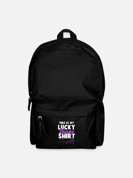 taucher tauchen shirt - Rucksack - Schwarz