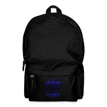 everything is possible with God - Backpack - black - Front