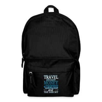 travel money time - Backpack - black - Front