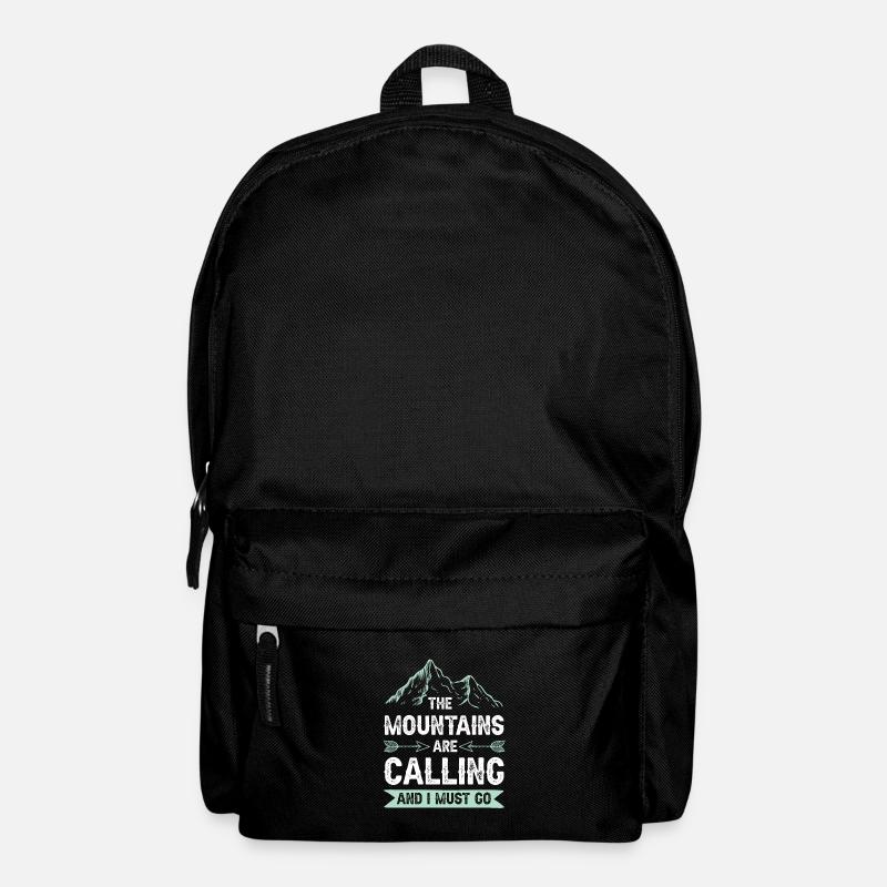 Mountains are calling - Rucksack - Schwarz