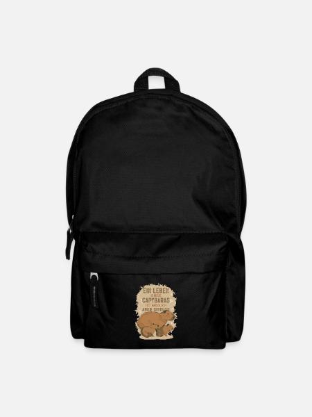 Ein Leben Ohne Capybaras Ist Möglich Aber Sinnlos - Rucksack - Schwarz