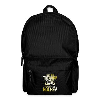 feldhockey therapy - Rucksack - Schwarz - Vorne