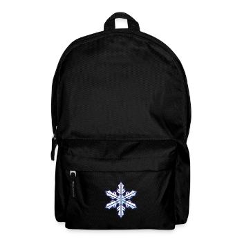 Schneeflocke Icon Winter - Rucksack - Schwarz - Vorne