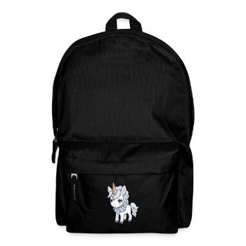 Licorne Bande Dessinée Mignon - Sac à dos - noir - Devant