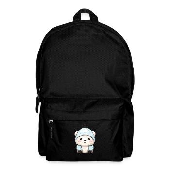 Polar Bear Winter Polar Bear Animal Comic - Backpack - black - Front