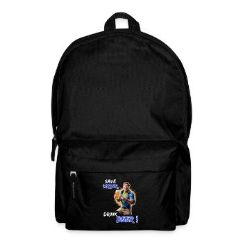 Save Water, Drink Beer - Lustiges Party Outfit - Rucksack - Schwarz - Vorne
