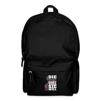 Schach Schachfigur - Rucksack - Schwarz - Vorne