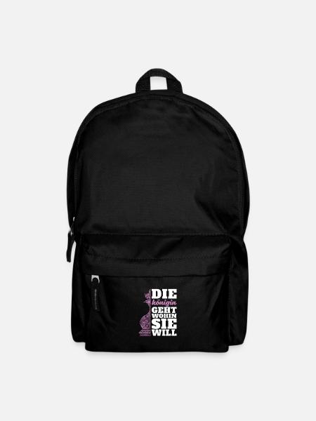 Schach Schachfigur - Rucksack - Schwarz