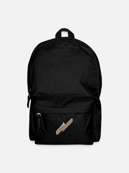 Retro Posaune Vintage Posaune - Rucksack - Schwarz