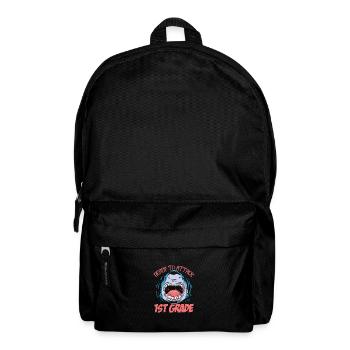 Ready To Attack 1st Grade Shark First Day Of - Rucksack - Schwarz - Vorne