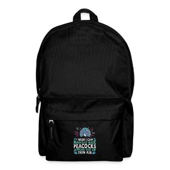 Peacock Bird - Backpack - black - Front