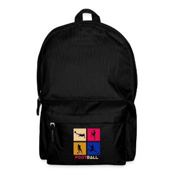 Fußball T-Shirt - Rucksack - Schwarz - Vorne