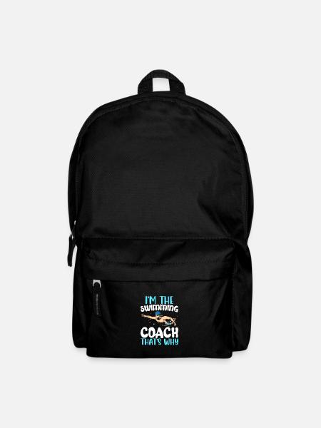 I'm The Swimming Coach Funny Swim Coach - Backpack - black