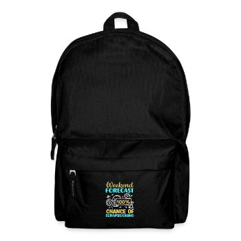Weekend Forecast 100% Chance Of Scrapbooking Funny - Backpack - black - Front