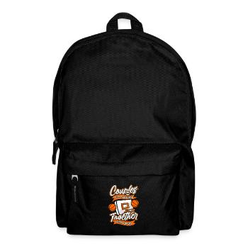 Basketball Basketballer Paar - Rucksack - Schwarz - Vorne