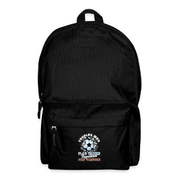 Couple de footballeurs - Sac à dos - noir - Devant