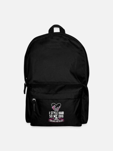 Friseur Hairstylist Hund - Rucksack - Schwarz