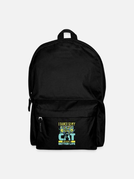 Tanzen Tänzer Katze - Rucksack - Schwarz