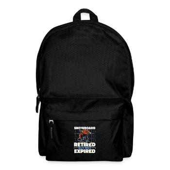 Snowboard Snowboarder Pensioner - Backpack - black - Front