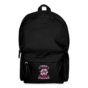 Robotik Ai Roboter Supermacht - Rucksack - Schwarz - Vorne