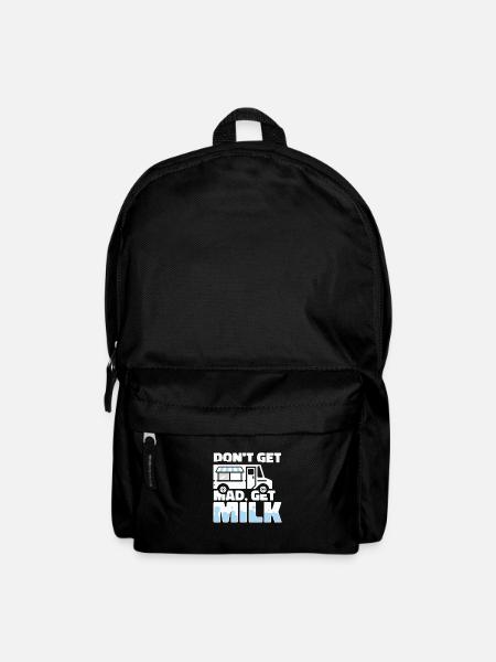 Kuh Milch Fun Milchwagen - Rucksack - Schwarz