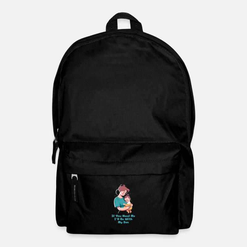 Mom Mutter Sohn - Rucksack - Schwarz