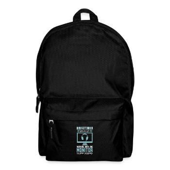 Notruf Leitstelle Einsatzzentrale Sarkastisch - Rucksack - Schwarz - Vorne