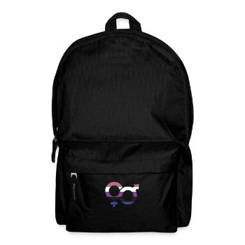 Genderfluide Symbol - Backpack - black - Front