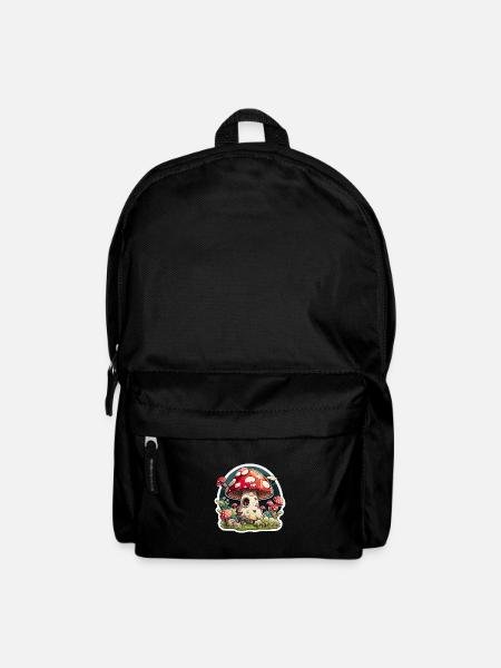 Fliegenpilz Pilzlandschaft Pilze - Rucksack - Schwarz
