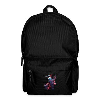 Niedlicher Specht Buntspecht Vogel Illustration - Rucksack - Schwarz - Vorne