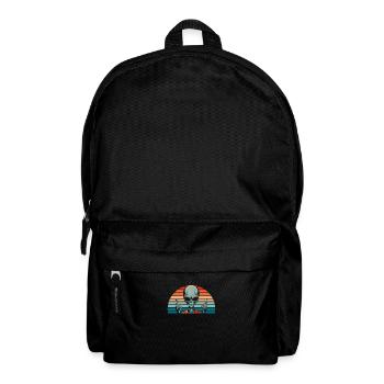 Alien Außerirdischer - Rucksack - Schwarz - Vorne
