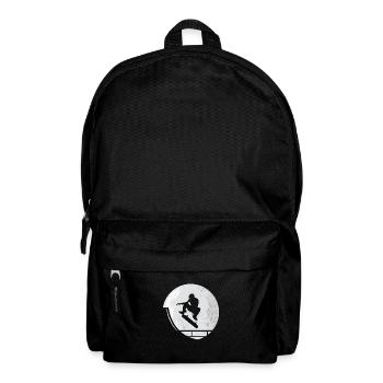 Skateboard Skater Mond - Rucksack - Schwarz - Vorne