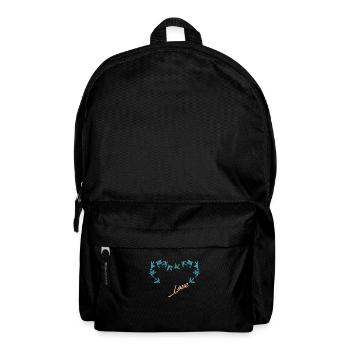 Colibri Coeur Coeur Amour Oiseau - Sac à dos - noir - Devant