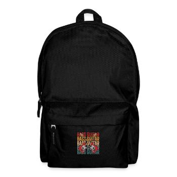 Bassist Bass Gitarre Basser - Rucksack - Schwarz - Vorne