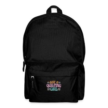 Quilting Just A Quilting Girl - Backpack - black - Front